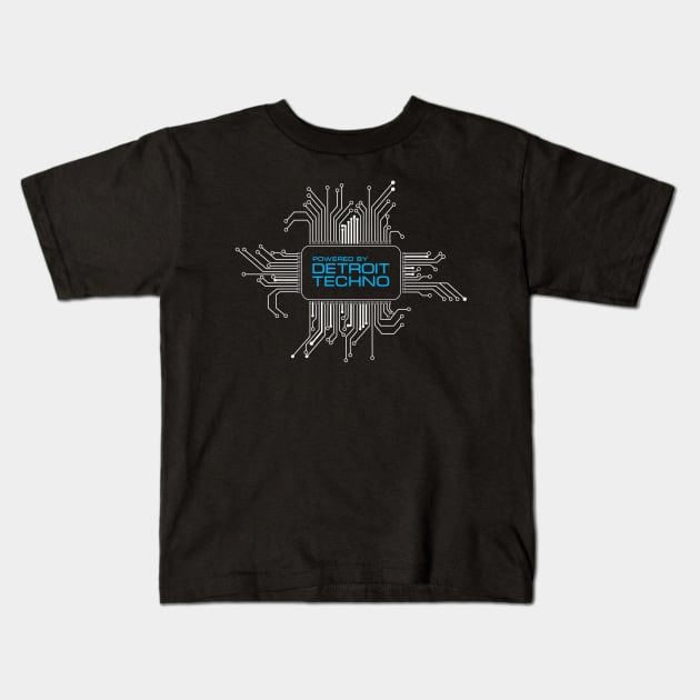 Powered by Detroit Techno Kids T-Shirt by Blasé Splee Design : Detroit